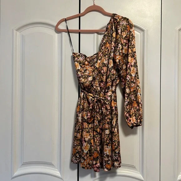 showpo brown mini dress Dalma Brown Mini Dress - US 2